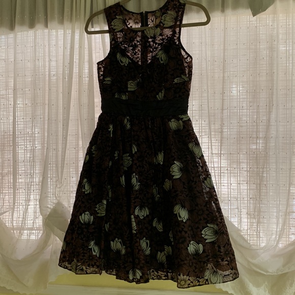 Chrysanthemum Anthropologie Fit & Flare Dress - Picture 5 of 10